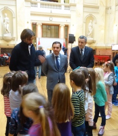21 October 2015 Children from Vukovar in visit to the National Assembly